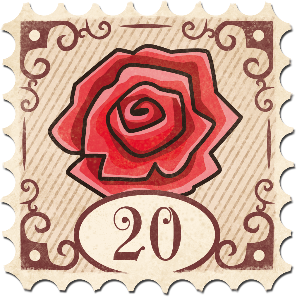 Stamp Beauty Beast Red - Beauty And The Beast Stamp (1024x1024), Png Download