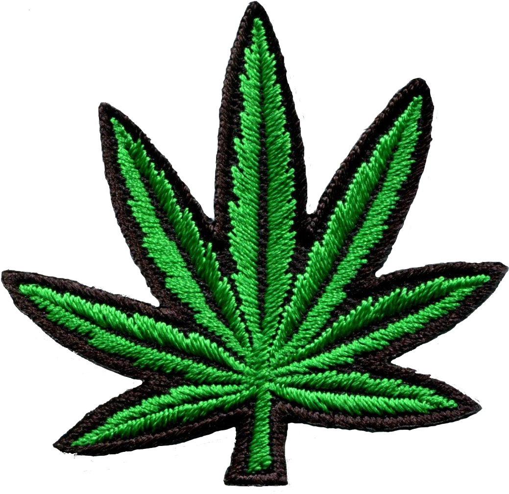 Patch Png Weed - Leaf Ganja (1059x1024), Png Download