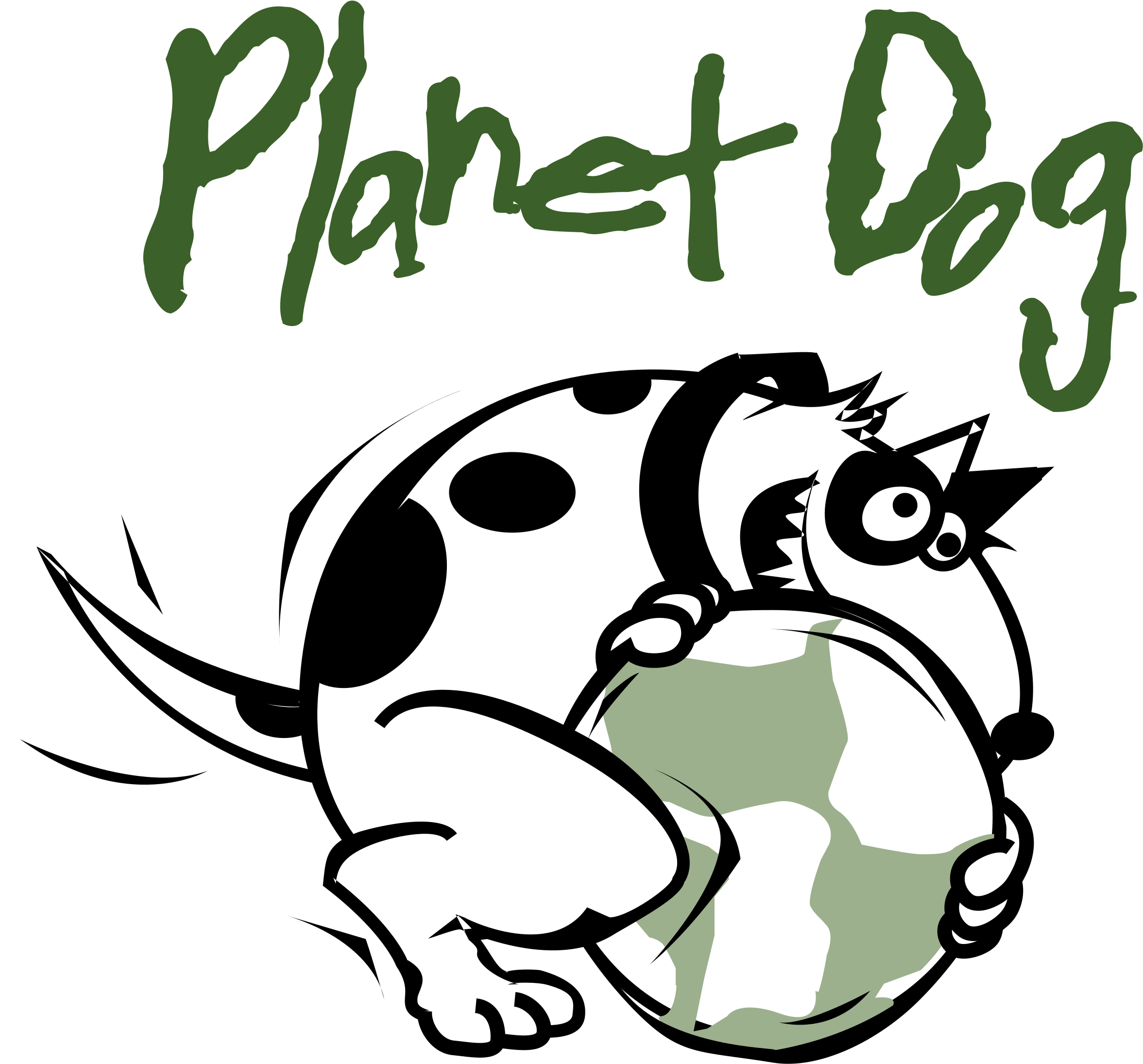 Planet Dog Logo Png Transparent - Dog (2400x2400), Png Download