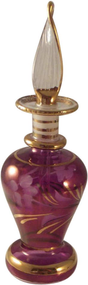 Vintage Hand Blown Egyptian Perfume Bottle~$25 - Brass (945x945), Png Download