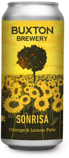 Sonrisa Orange And Lemon Pale Ale - Buxton Clawtrack (338x600), Png Download