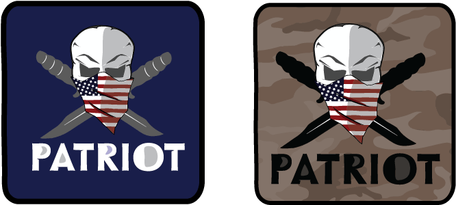 Military Skull Patches - Illustration (704x313), Png Download