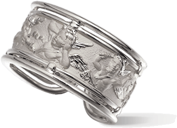 Sortija Angelitos Ronda - Ring (471x487), Png Download