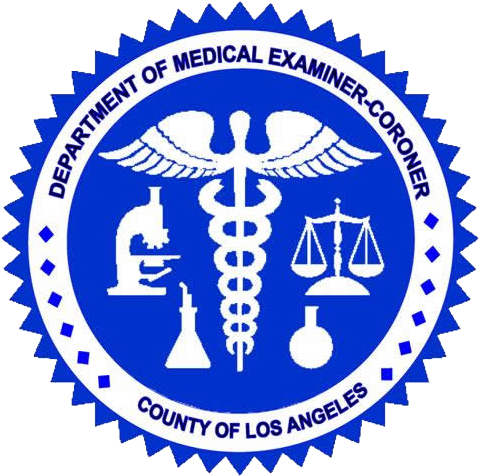 Los Angeles County Coroner Department New Seal - Los Angeles County Coroner 2017 (493x498), Png Download