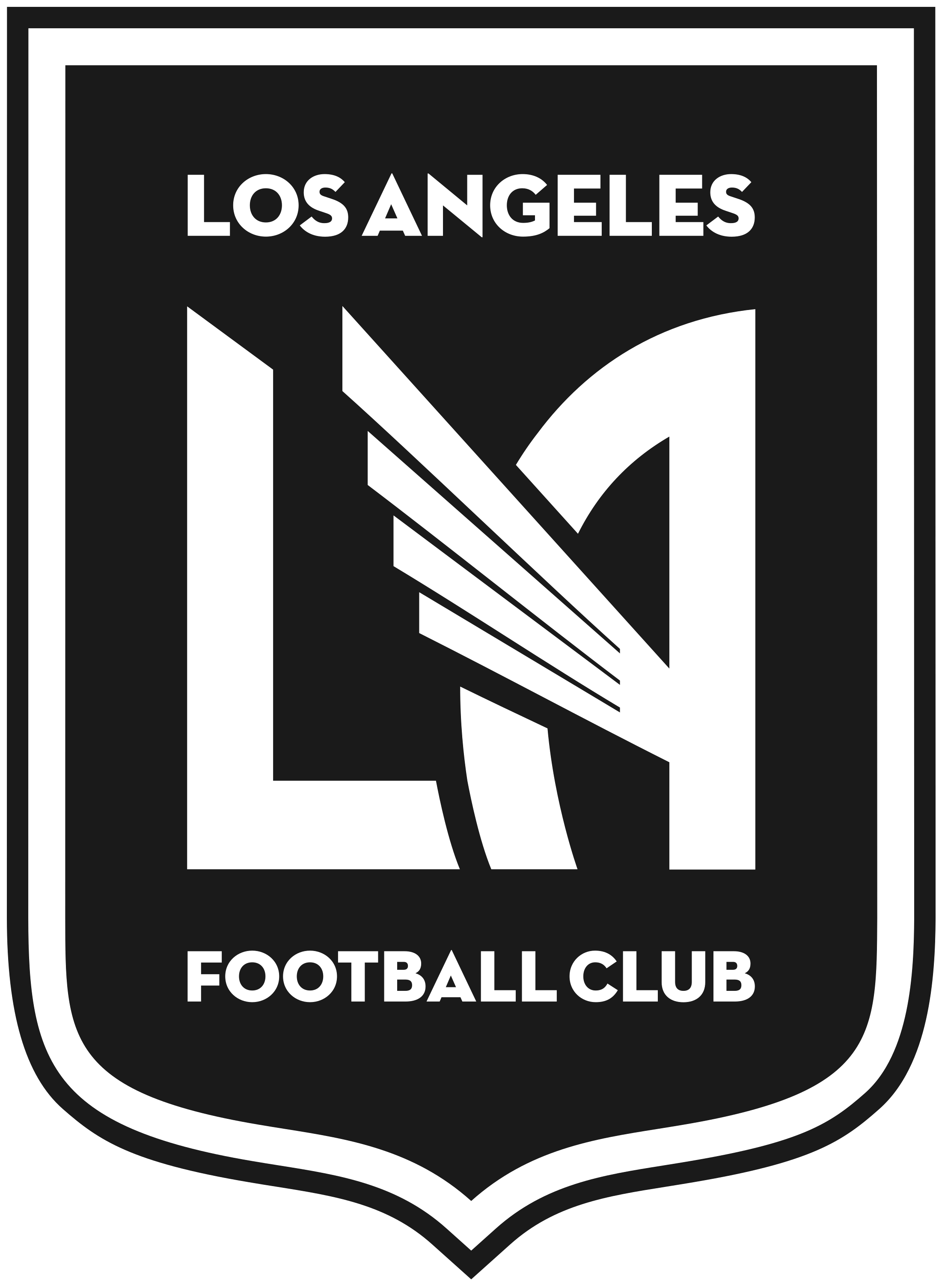 Los Angeles Fc Logo Black And White - Los Angeles Fc (2400x3200), Png Download