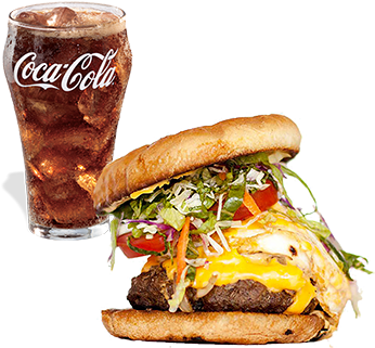 What Caus Burger Coke Obesity - Coca Cola (345x350), Png Download