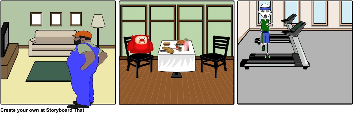 Obesity - Cartoon (1164x385), Png Download