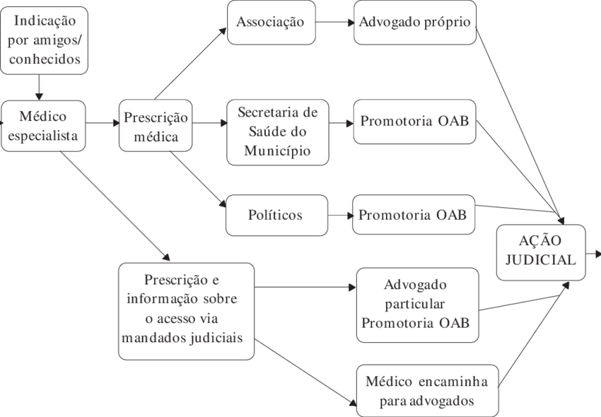 Trajetórias Dos Usuários De Medicamentos De Itajaí - Diagram (850x590), Png Download
