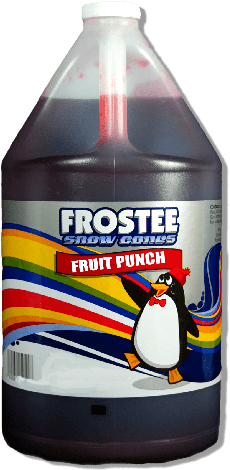 Frostee Fruit Punch Snow Cone Syrup, 1 Gallon 4 Per - Perfect Stix Snow Cone Syrup Gallon- Grape-1 Snow Cone (650x499), Png Download