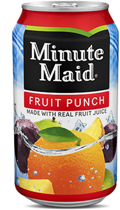 12 Fl Oz Can - Minute Maid Fruit Punch Can (270x450), Png Download