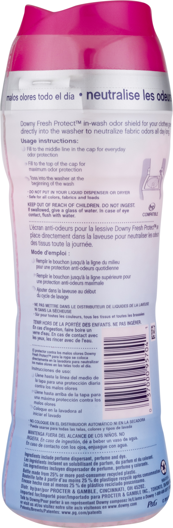 Downy Fresh Protect In-wash Scent Booster Beads, April - Downy Fresh Protect In-wash Odor Shield Laundry Beads (1800x1800), Png Download