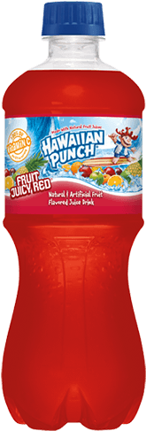 Hawaiian Punch Fruit Juicy Red Juice Drink - Hawaiian Punch Fruit Juicy Red, 20 Fl Oz Bottle (250x500), Png Download