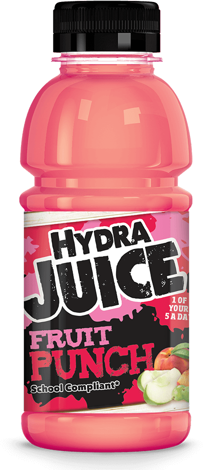 Hydra Juice 50% Fruit Punch Juice Drink 300ml - Plastic Bottle (1200x938), Png Download