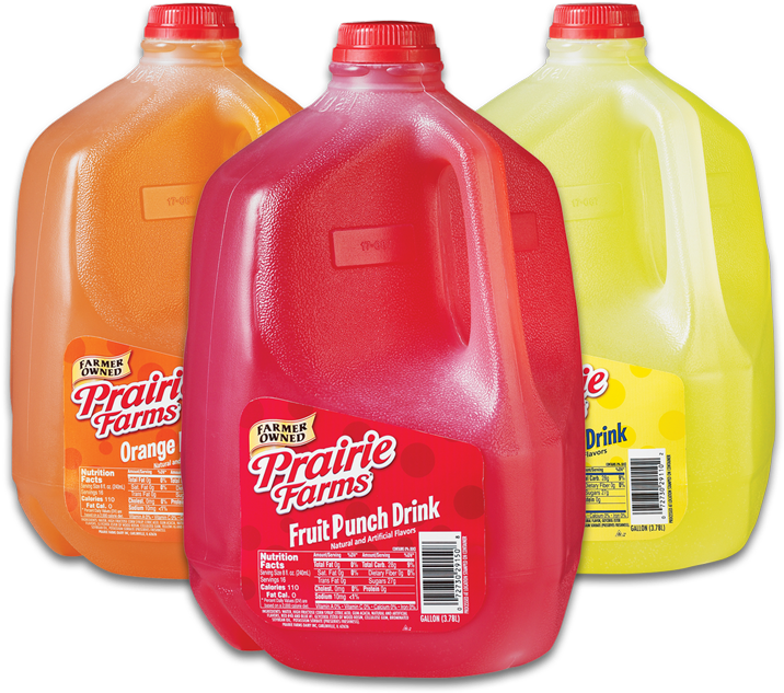 Fruit-punch - Prairie Farms Fruit Punch (800x796), Png Download
