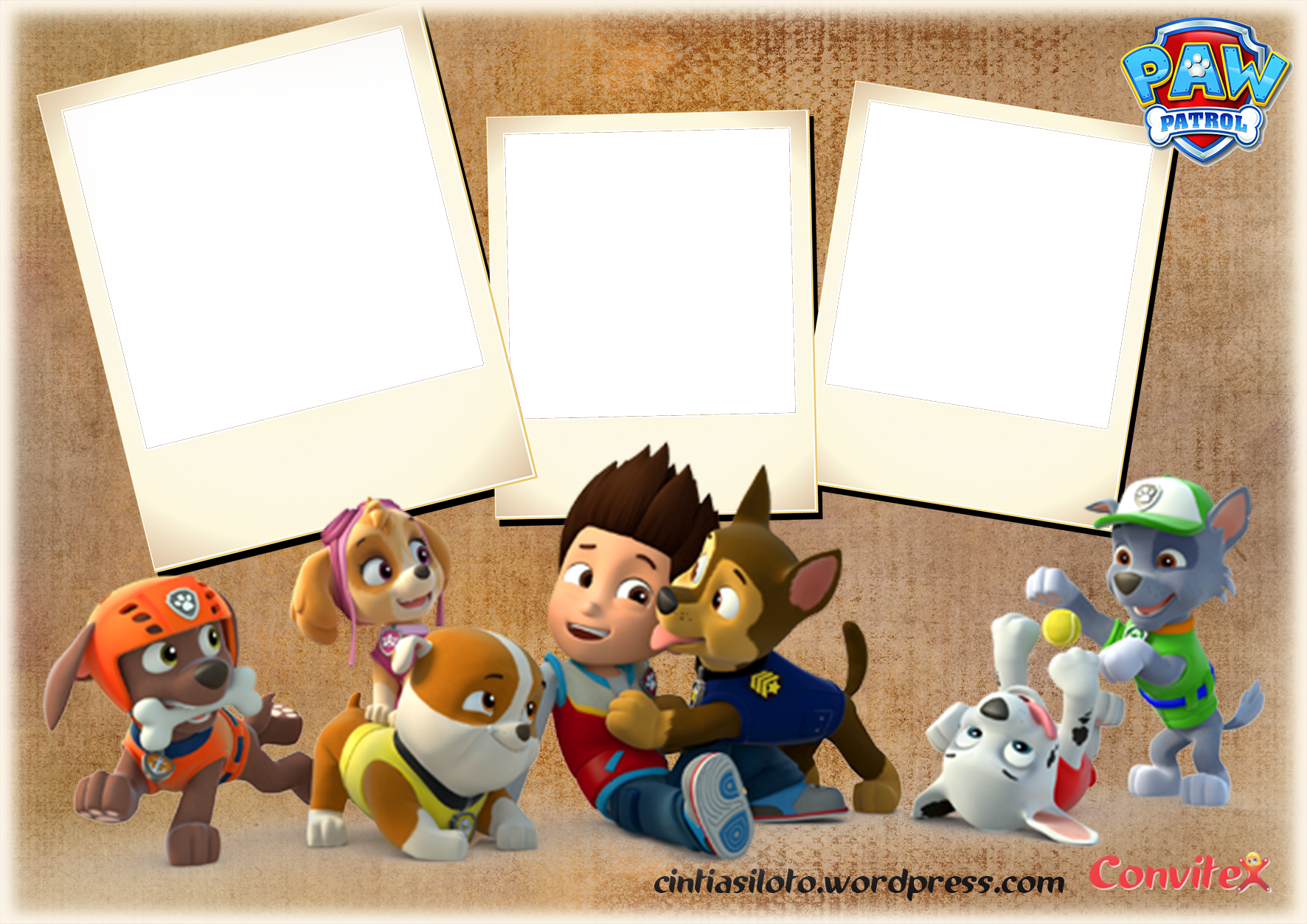 Esta Entrada Foi Postada Em 13/11/2017, Em Convites - Paw Patrol (1772x1253), Png Download