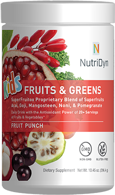 R304-kids - Nutri Dyn Fruits And Greens (370x420), Png Download