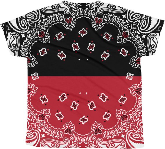 Bandana Pattern Tee - Army Universe Dozen -military Army Trainmen Paisley (600x600), Png Download