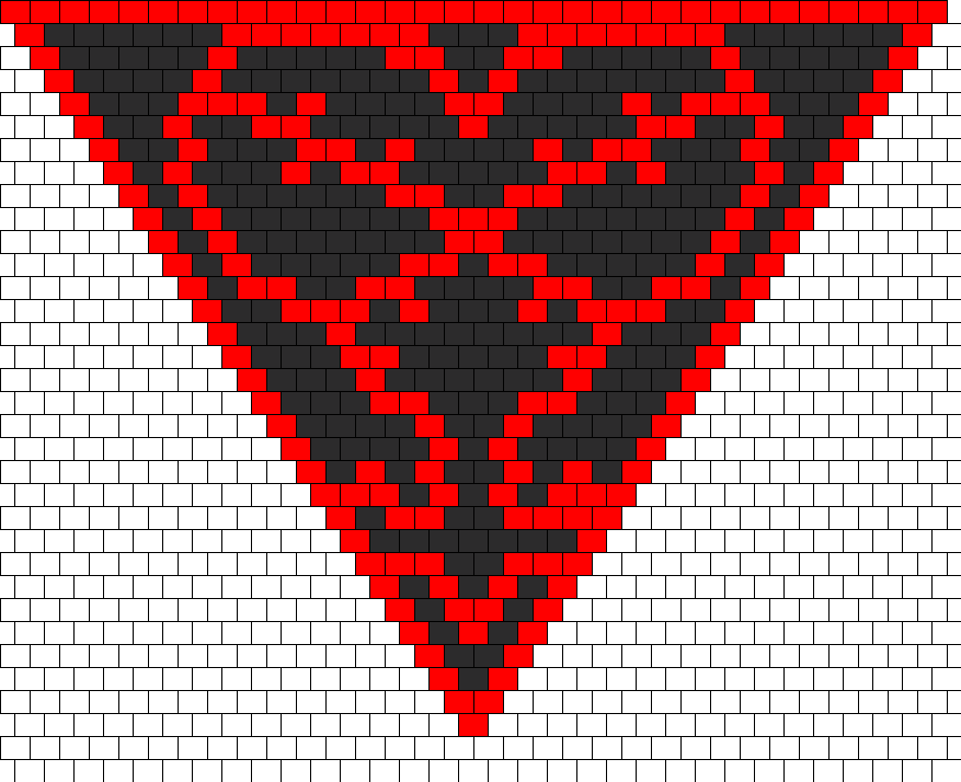 Kingdom Hearts Bandana Bead Pattern - Bruges (877x714), Png Download