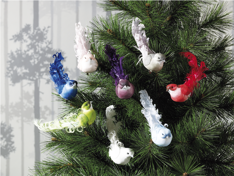 Adornos Navidad - Pajaros (800x800), Png Download