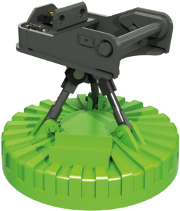 The Sennebogen Scrap Magnets - Sennebogen Attachments (458x359), Png Download