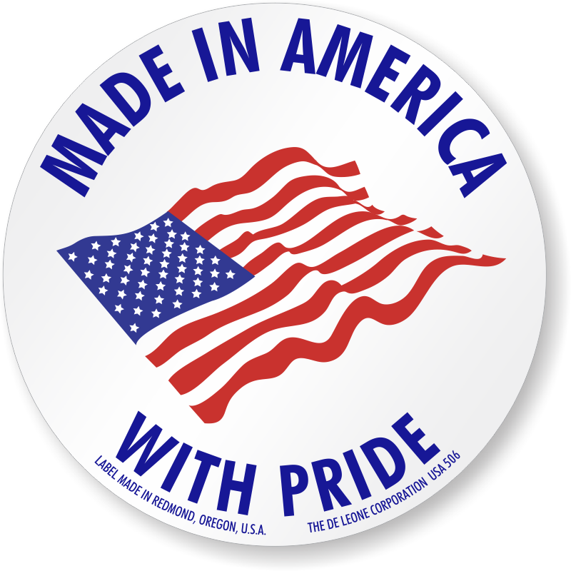 Made In America Flag Label - Code Word: Chocolate Biscuit [book] (800x800), Png Download