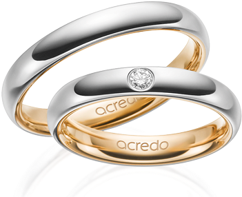 Alianzas De Boda Classic Staring - Ring Weißgold Mit Stein (400x400), Png Download