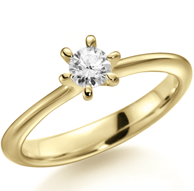 Acredo Verlobungsring Diamantring 0,3 Ct. Tw, Vs Weißgold (410x500), Png Download