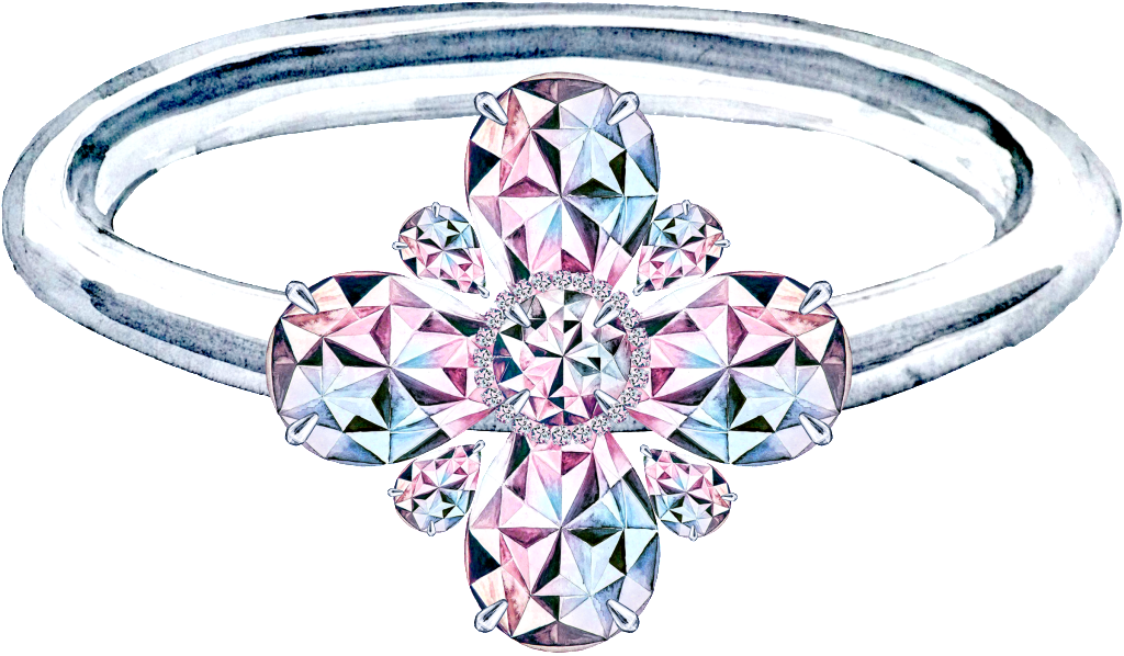 Png Del Anillo De Bodas De Diamante - Dessin D Une Bague (1024x598), Png Download