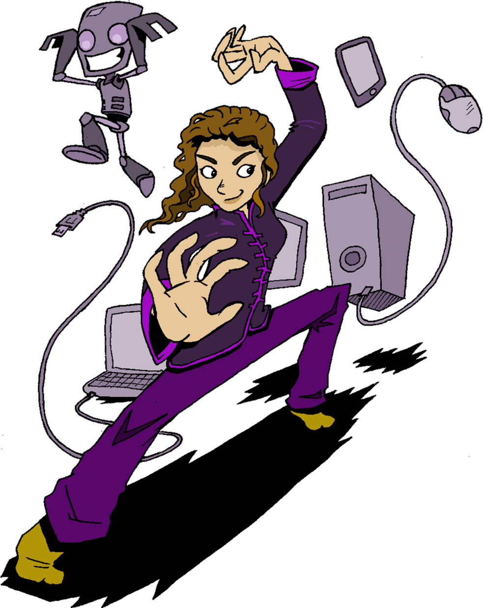3 Violetninja (1000x1234), Png Download