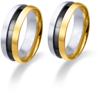 Alianza Plana Negra,blanca Y Amarilla - Gold (452x401), Png Download