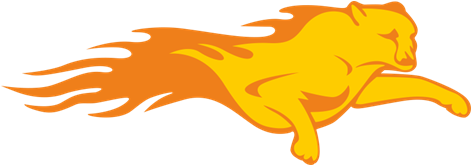 Vinilo Decorativo Tattoo Puma Amarillo En Llamas - Leopard (470x470), Png Download