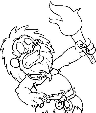 Dibujo De ¡fuego Para Colorear - Dibujos Relacionados Con El Fuego (600x470), Png Download