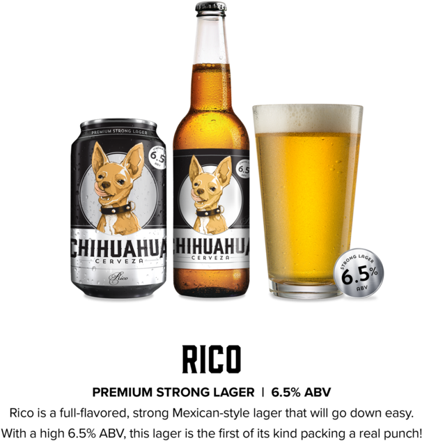 Carousel Rico - Chihuahua Beer (750x709), Png Download