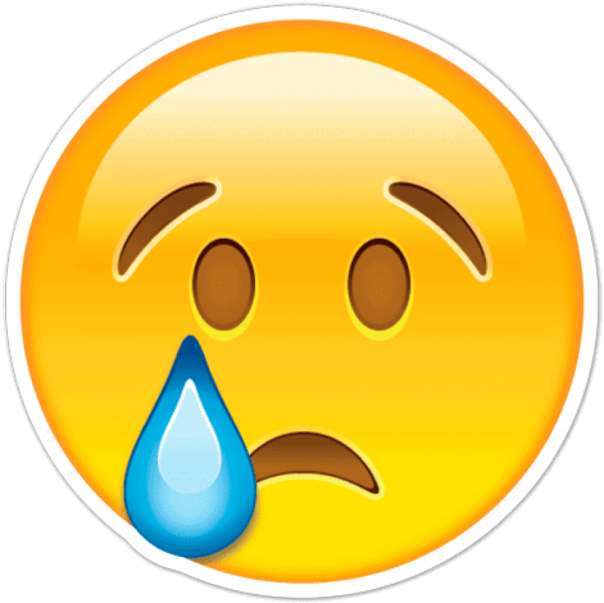 Cara Triste Png - Sad Emoji Clip Art (490x490), Png Download