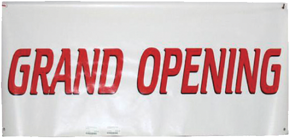 Banner -grand Opening, Sm, White - Banner (640x480), Png Download