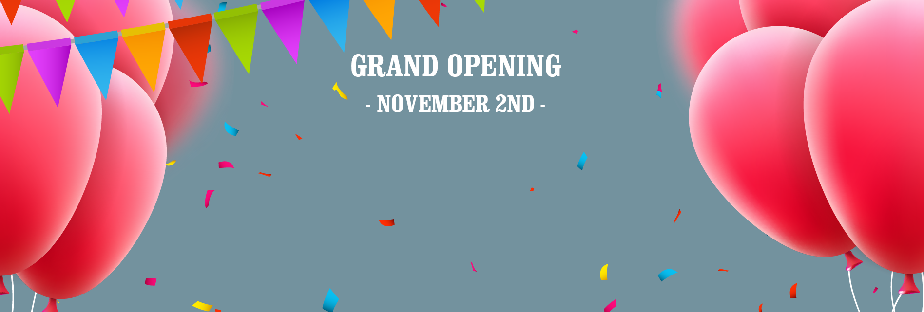Grand Opening Facebook Banner2 - Strand Home Video (1896x641), Png Download
