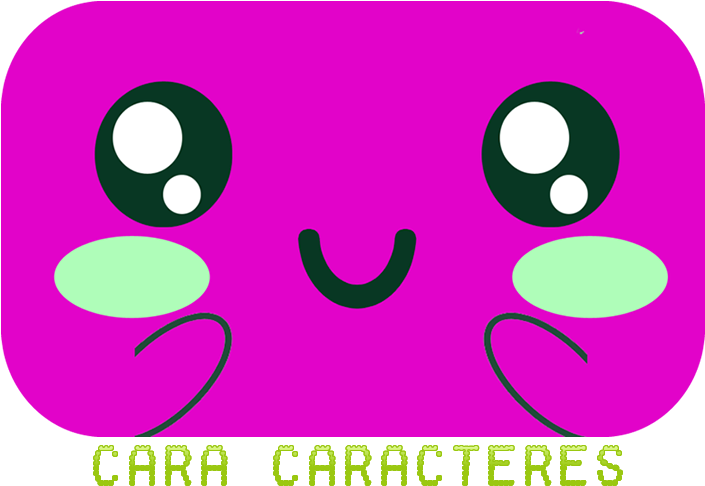 Kawaii Text Faces Cara Caracteres Letras - Carinhas Fofas (777x519), Png Download