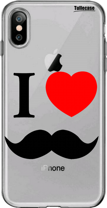 Capinha Para Celular Eu Amo Bigode Black - Mobile Phone (560x700), Png Download