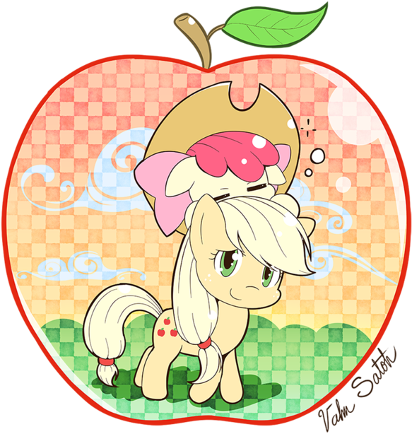 Apple, Apple Bloom, Applejack, Apples To The Core, - Cartoon (600x627), Png Download