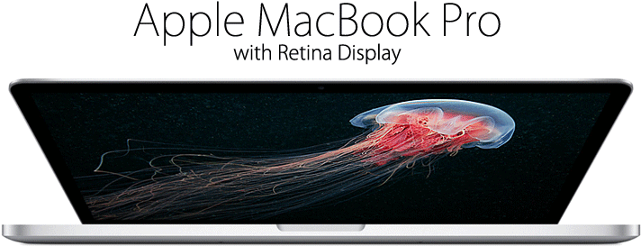 The Most Advanced Apple Laptop Ever, The - Apple Macbook Pro 15.4 With Retina Display (902x350), Png Download