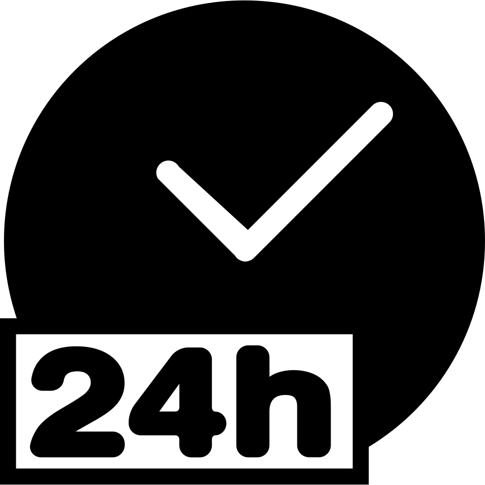Open 24 Hours Comments - Icono De 24 Horas Png (980x980), Png Download