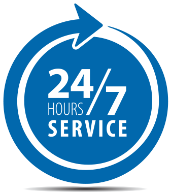 Our Commitment - 24 Hours Service Png (470x402), Png Download