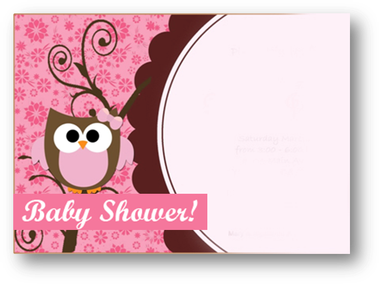 Invitaciones Para Baby Shower Nina - Invitacion De Buho Para Baby Shower (759x570), Png Download
