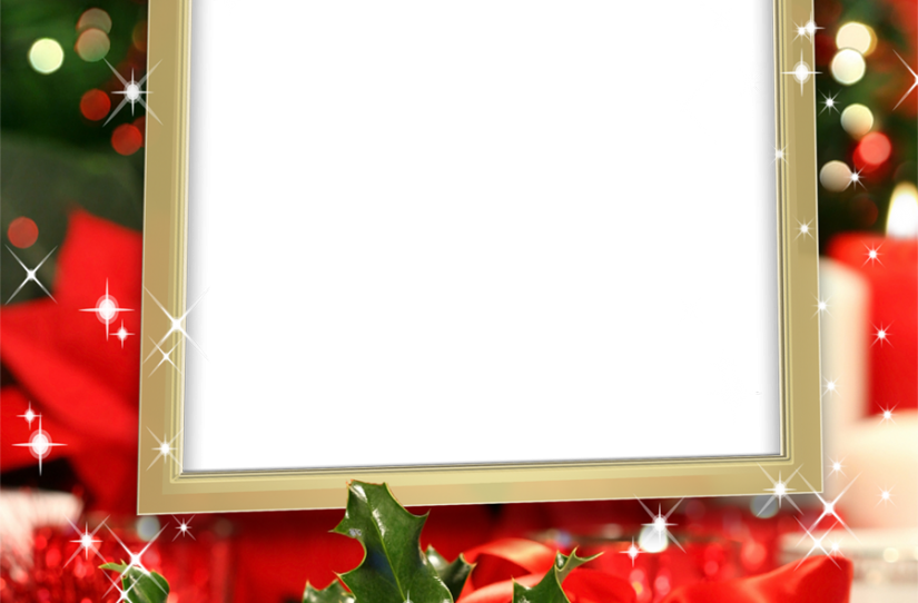 Moldura Ceia De Natal - Christmas Day (825x542), Png Download
