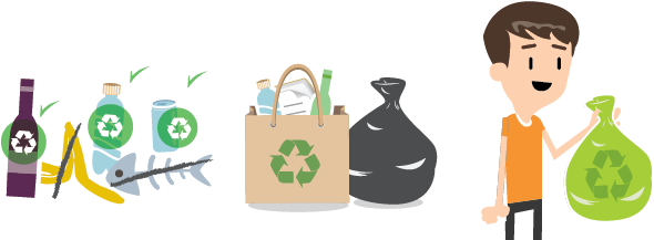 El Trabajo De Concientización A Los Vecinos Para Que - Waste (671x220), Png Download