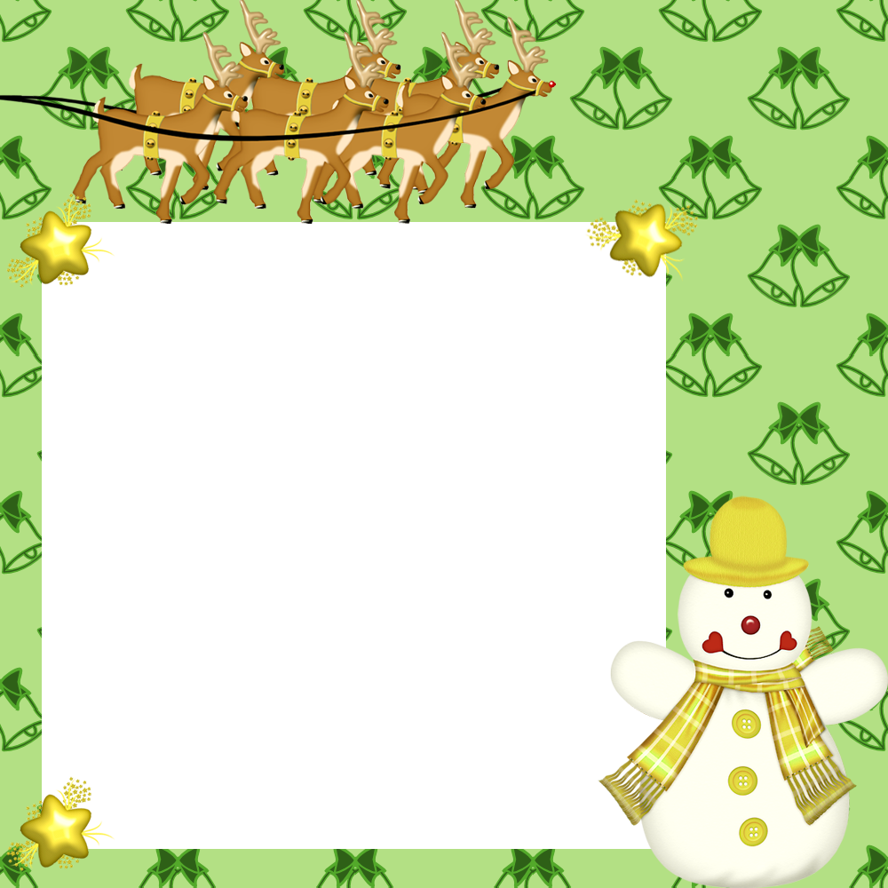A Seguir, Há Mais Modelos De Convite De Natal Para - Moldura De Natal Verde Vertical (1000x1000), Png Download