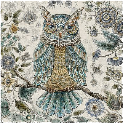 Cuadro Búho - Cadre Hibou (90 X 90 Cm) By Homania (600x600), Png Download