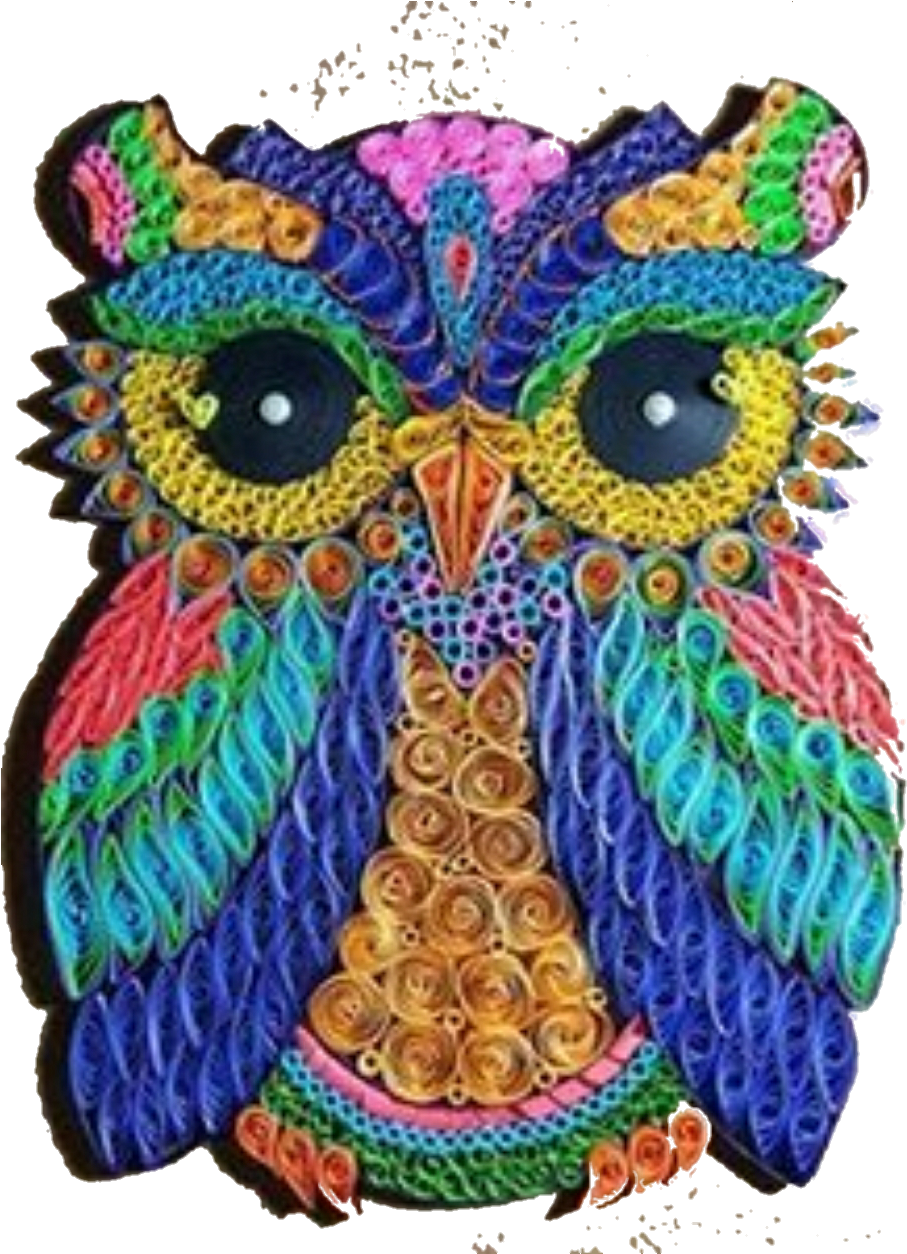 Report Abuse - Quilling Paper Animal Patterns (931x1253), Png Download