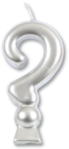 Vela Interrogação Prata - Earrings (500x500), Png Download