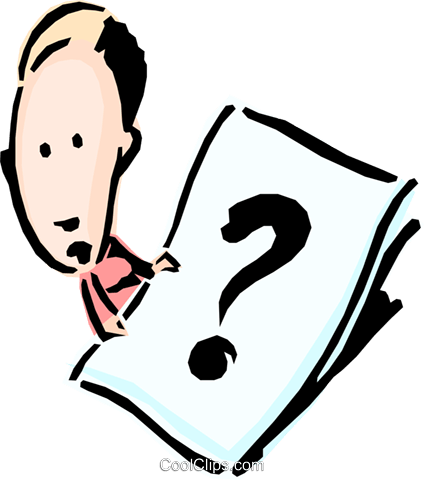 Cartoon Senhora Com Ponto De Interrogação Livre De - Any Questions (424x480), Png Download